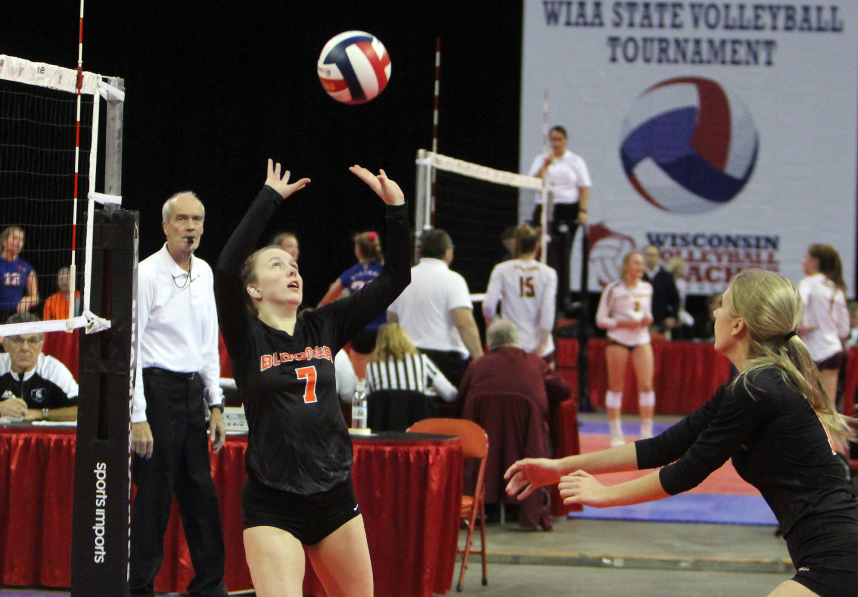 Bloomer volleyball vs McFarland 11-8-19